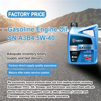 Benzínový motorový olej SN A3B4 5W-40